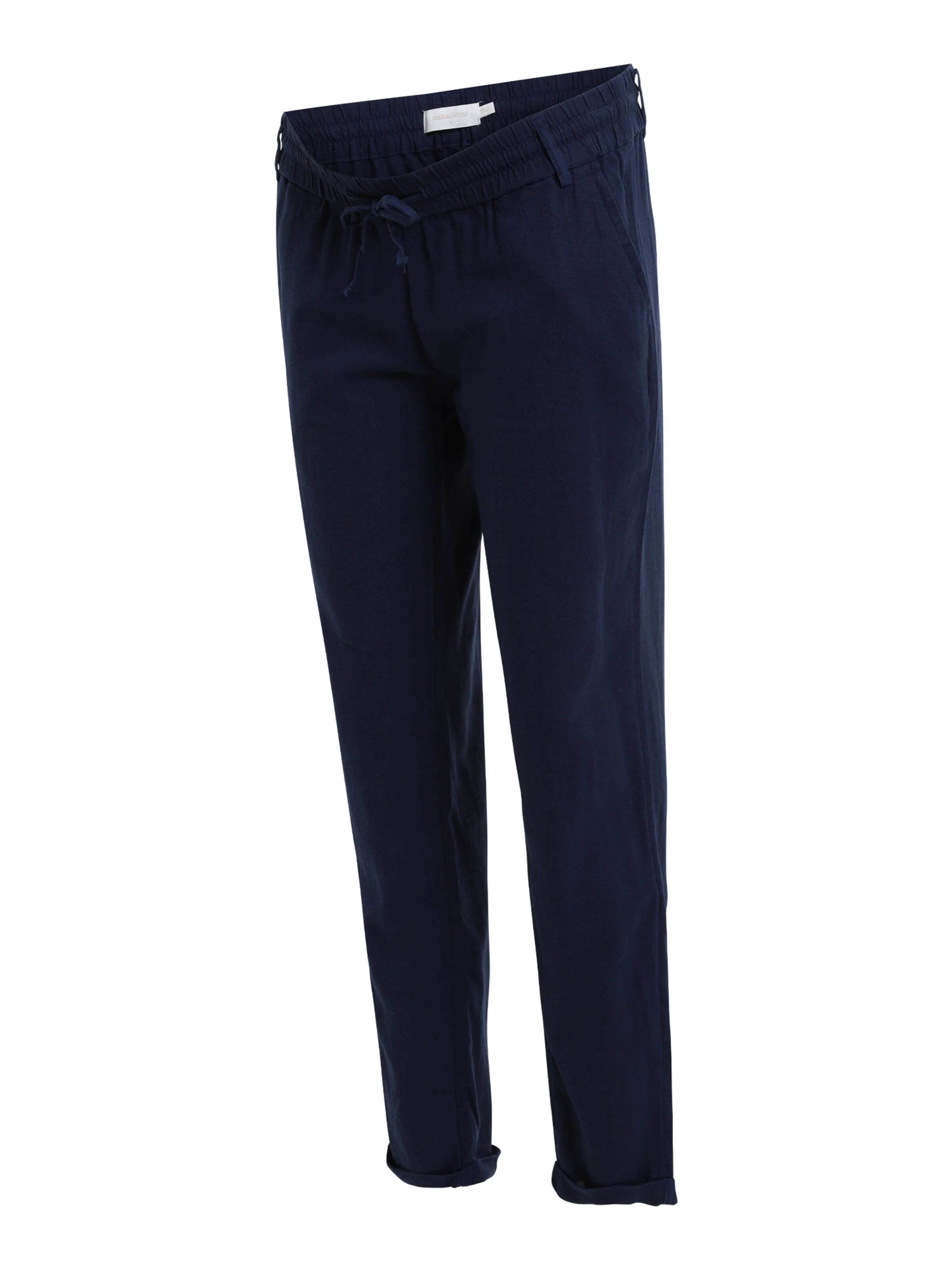 MAMALICIOUS Regular Trousers 'BEACH' in Blue: front