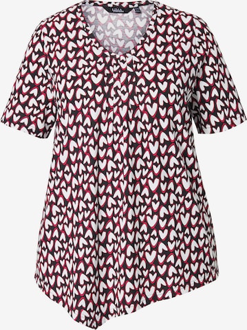 T-shirt Ulla Popken en noir : devant