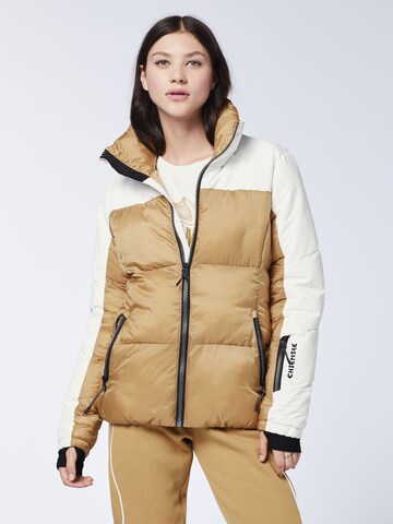 CHIEMSEE Athletic Jacket in Beige: front