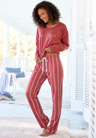 VIVANCE Pyjama 'Dreams' in Roze: voorkant