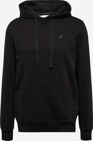 KnowledgeCotton Apparel Sweatshirt 'Arvid' in Black: front