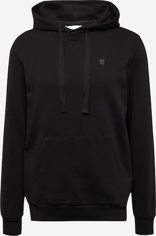 KnowledgeCotton Apparel Sweatshirt in Black: front