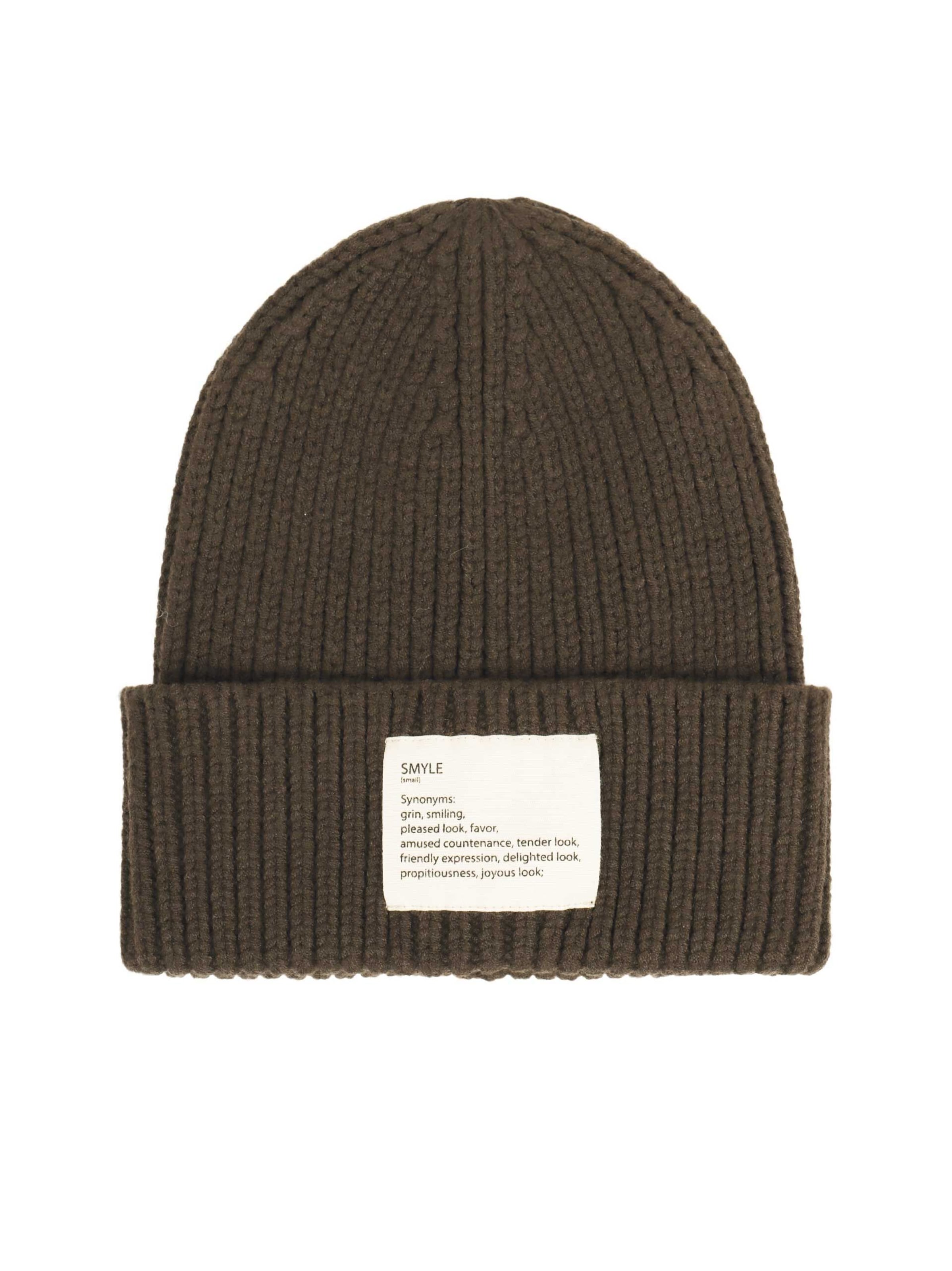 SAMAYA Beanie 'Smyle' in Grün: Vorderseite