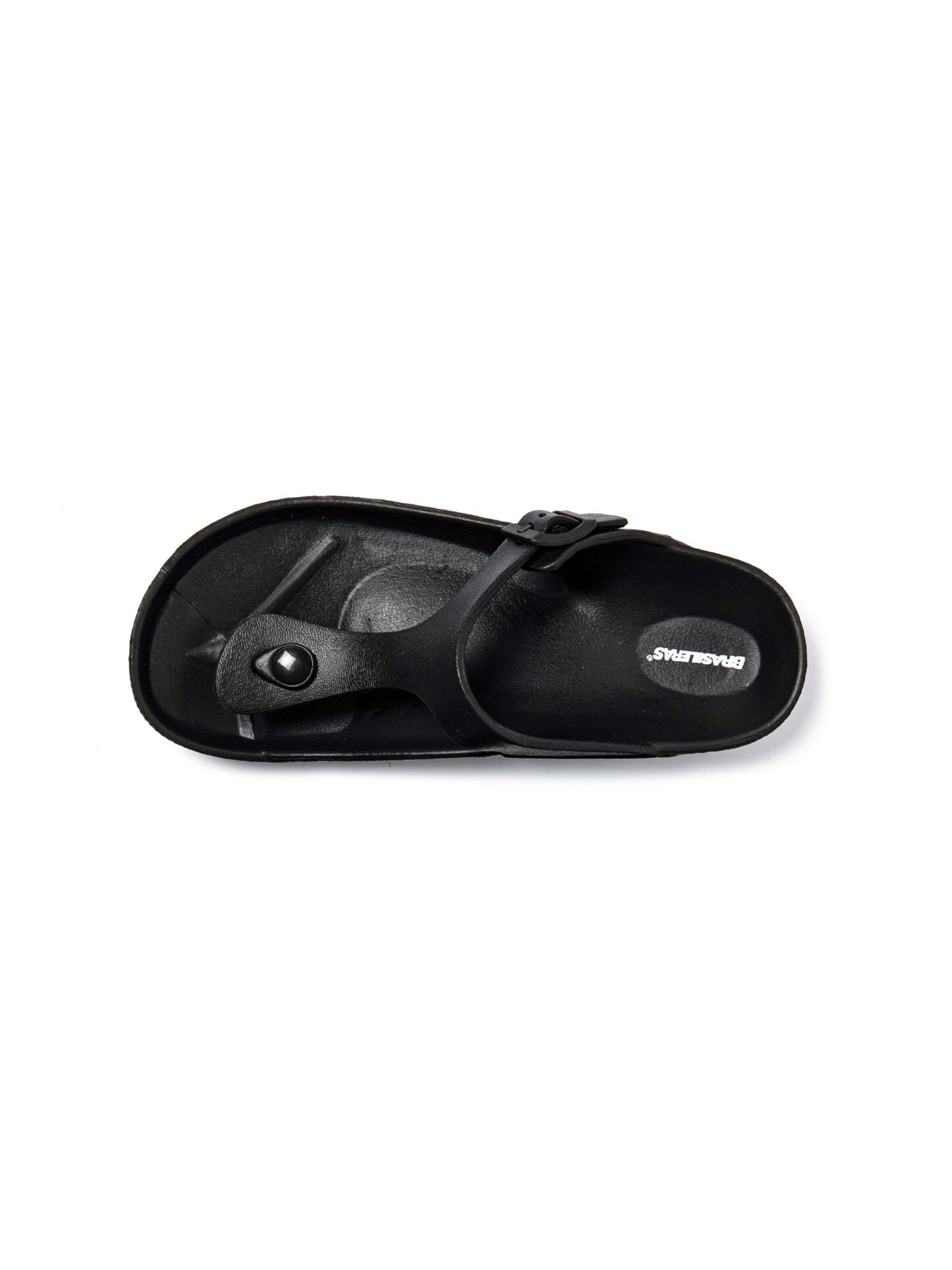Brasileras T-bar sandals 'Soleil' in Black