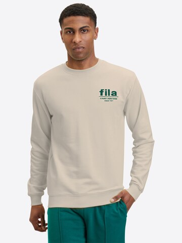 Sweat-shirt 'LISBON' FILA en beige : devant