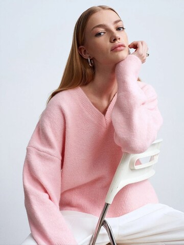 Dilvin Sweater 'Pullover' in Pink: front