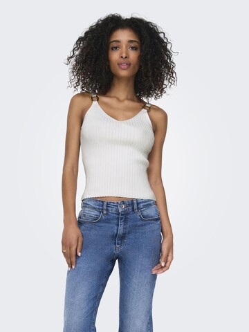 ONLY Knitted top 'ONLThelma' in White: front
