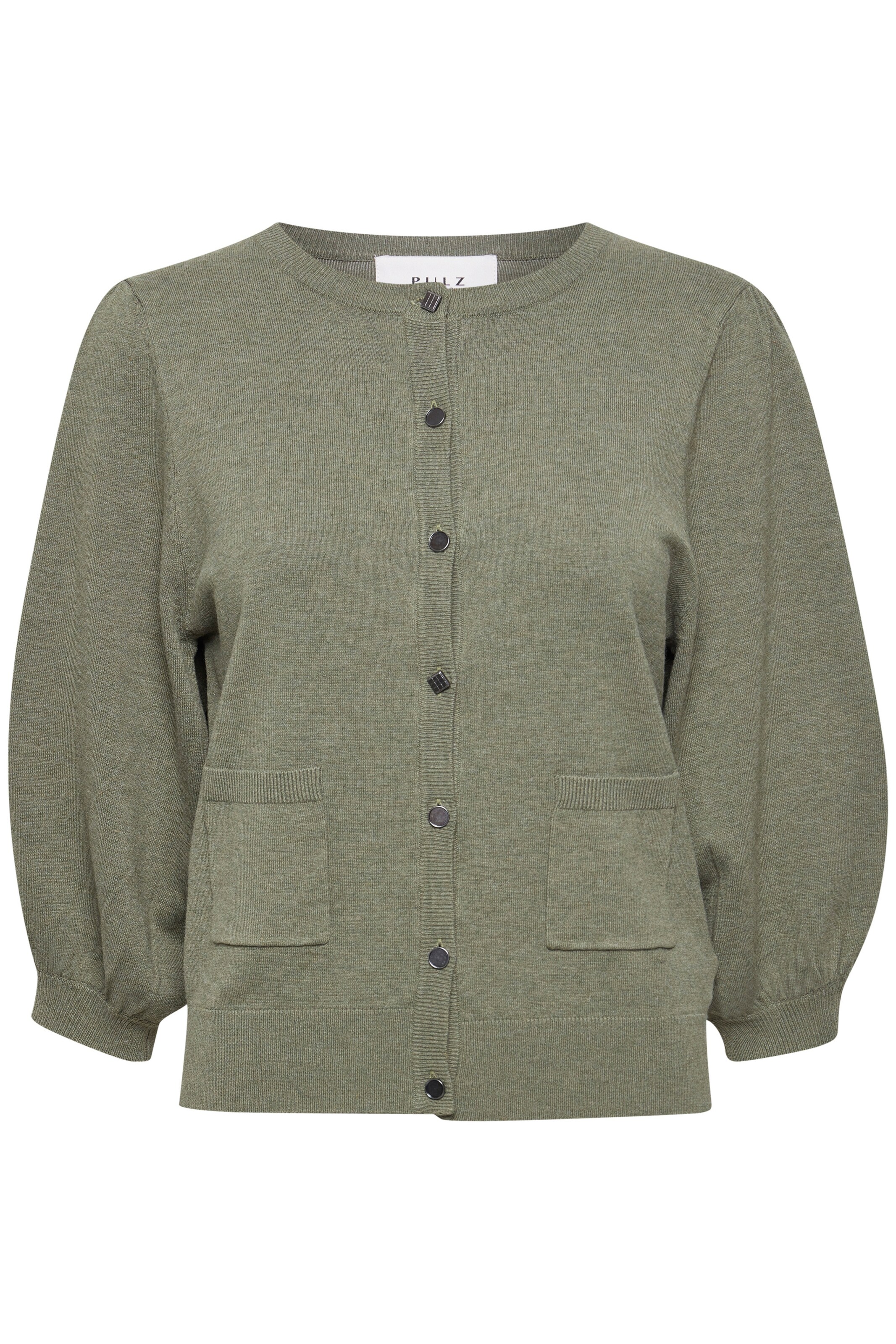 PULZ Jeans Cardigan 'Sara' i grøn: forside