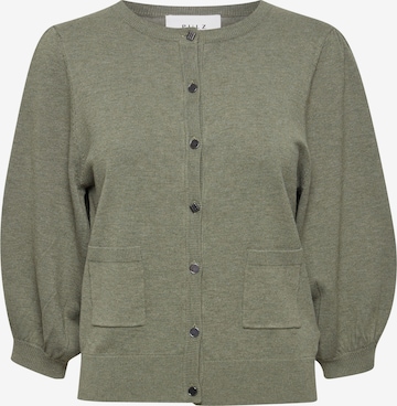 PULZ Jeans Knit Cardigan in Green: front