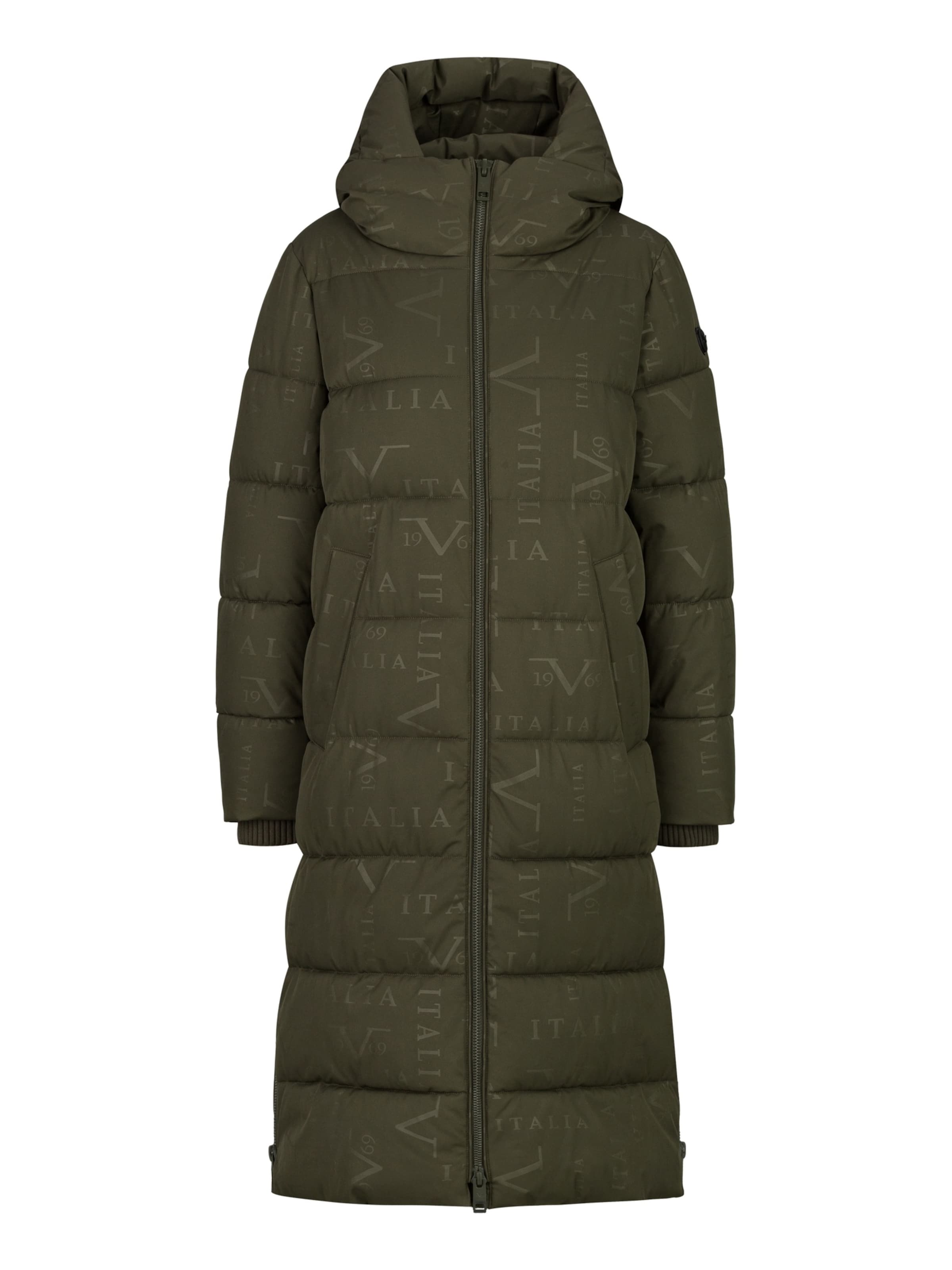 19V69 ITALIA Winterparka 'Silvana' in Groen: voorkant