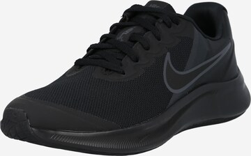 Scarpa sportiva 'Star Runner 3' di NIKE in nero: frontale