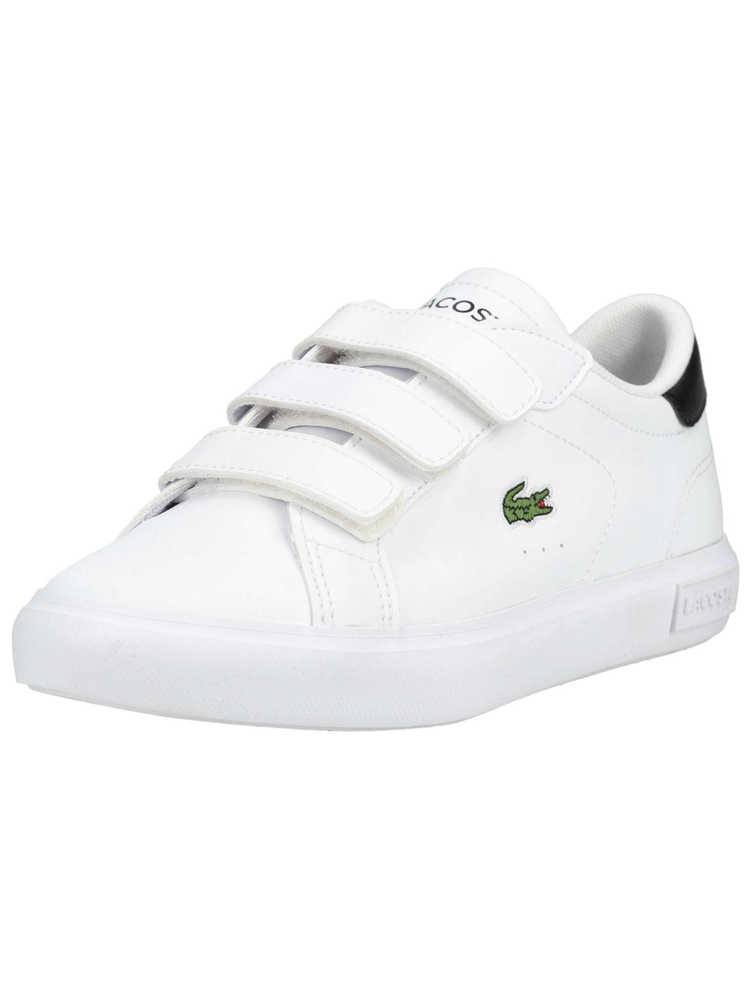 Baskets LACOSTE en blanc : devant
