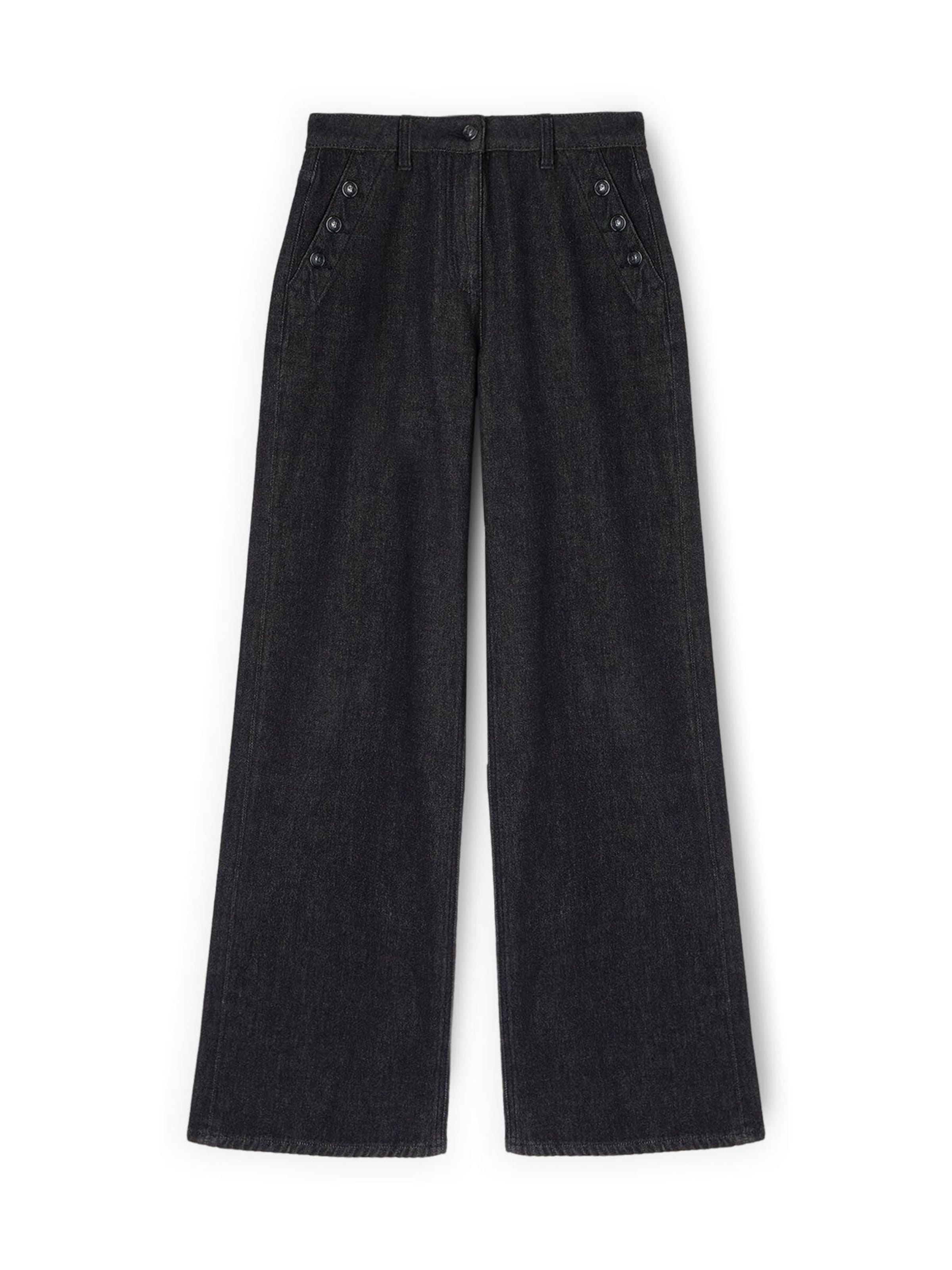 MOTIVI Wide leg Jeans in Blauw: voorkant