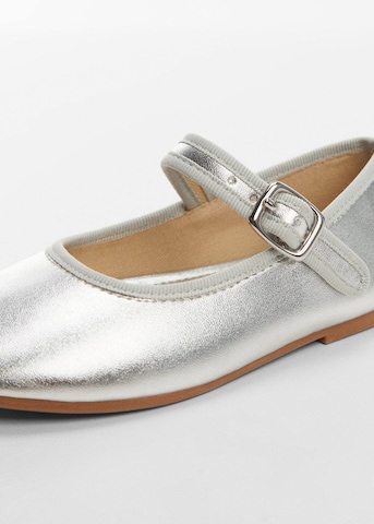 MANGO KIDS Ballet Flats 'Gigipb' in Silver