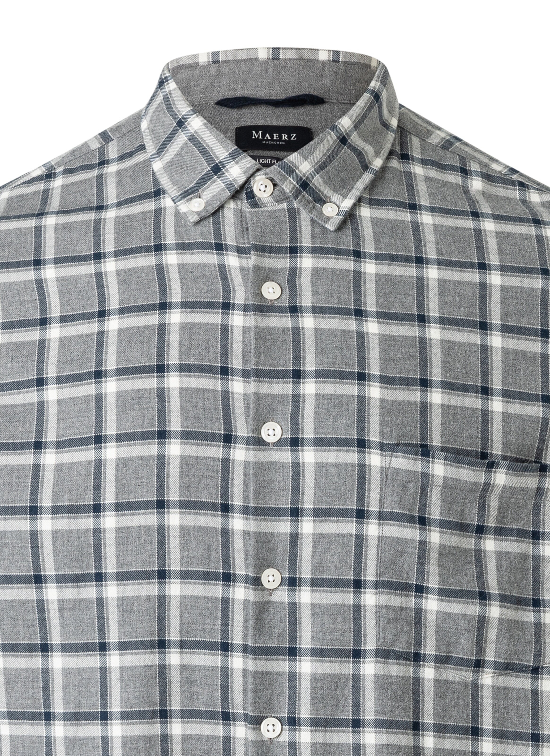 MAERZ Muenchen Regular fit Overhemd in Grijs