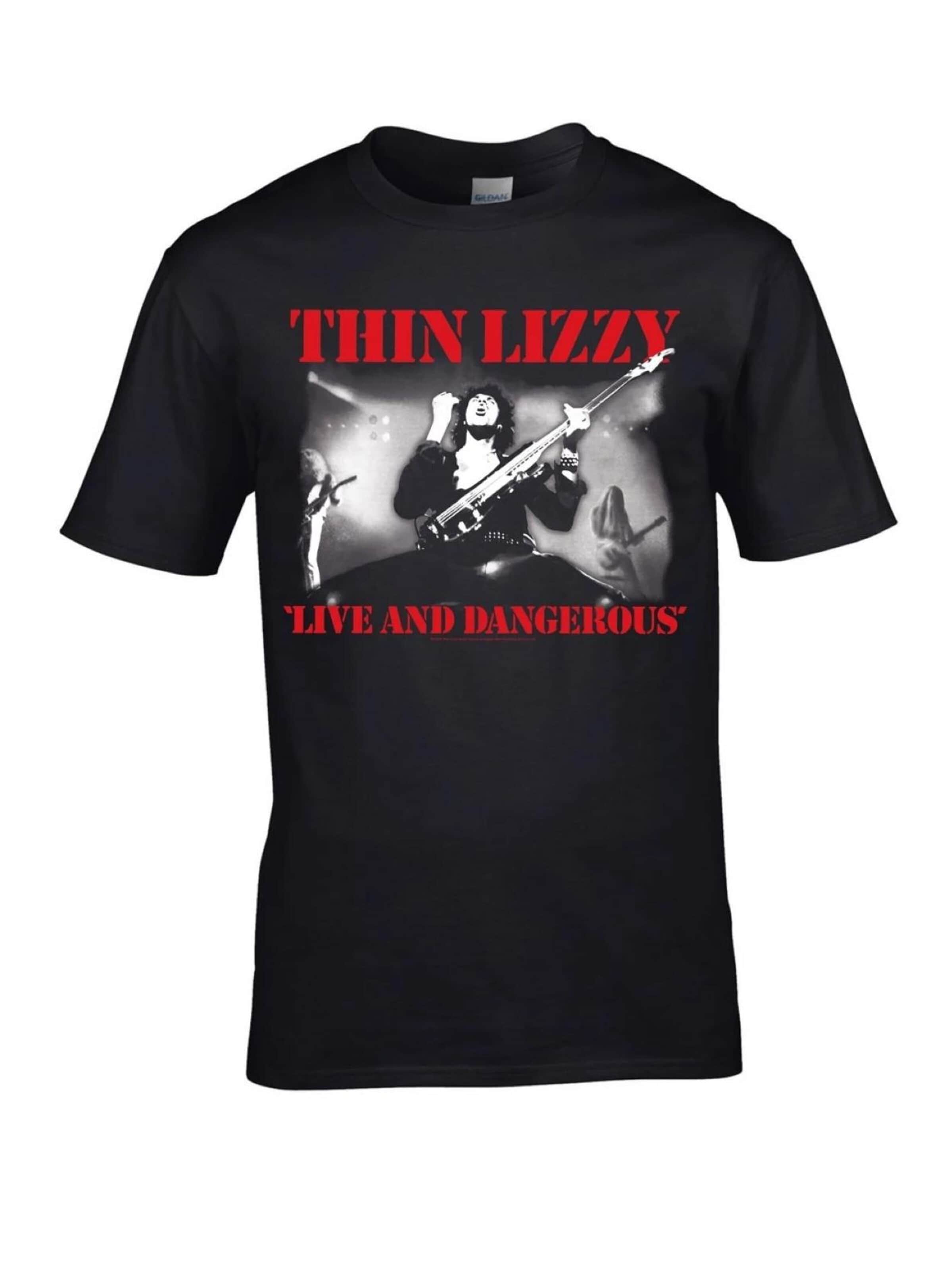 Thin Lizzy Shirt 'Thin Lizzy Dangerous T-Shirt' in Black: front