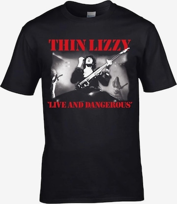 Thin Lizzy Koszulka 'Thin Lizzy Dangerous T-Shirt' w kolorze czarny: przód