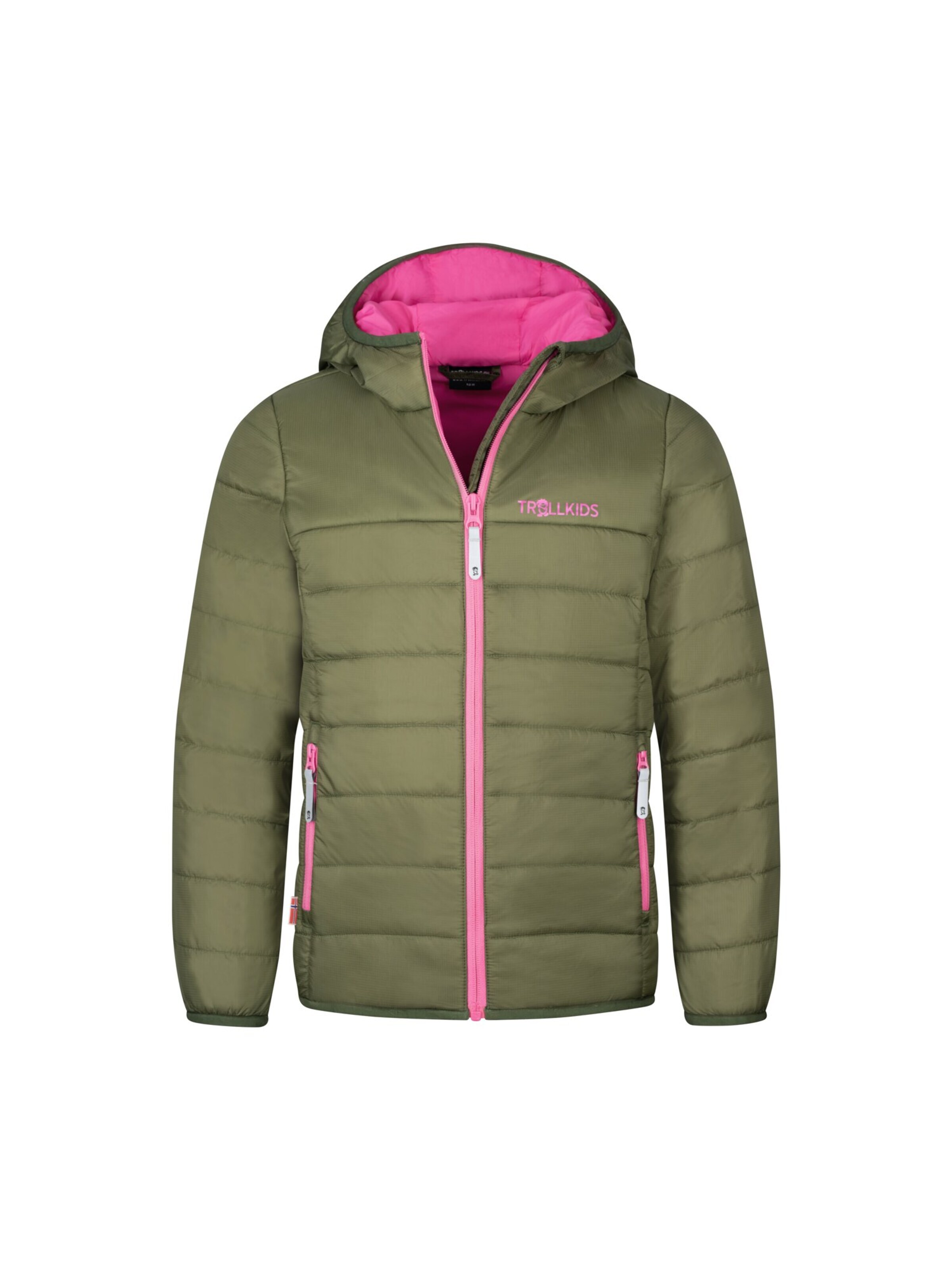 TROLLKIDS Outdoor jacket in Green: front