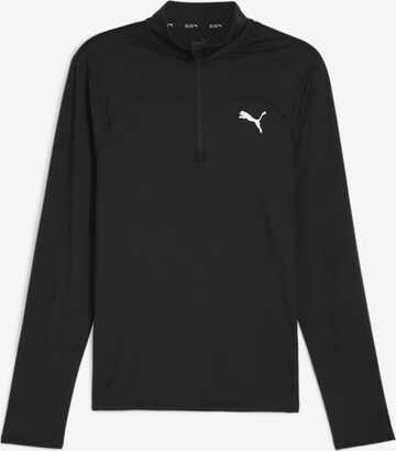 PUMA Sport sweatshirt 'Cloudspun' i svart: framsida