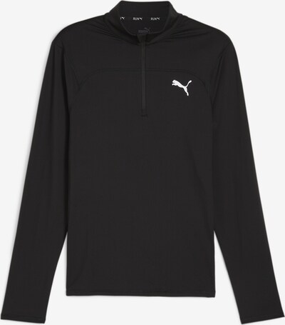 PUMA Sweatshirt de desporto 'Cloudspun' em preto / branco, Vista do produto