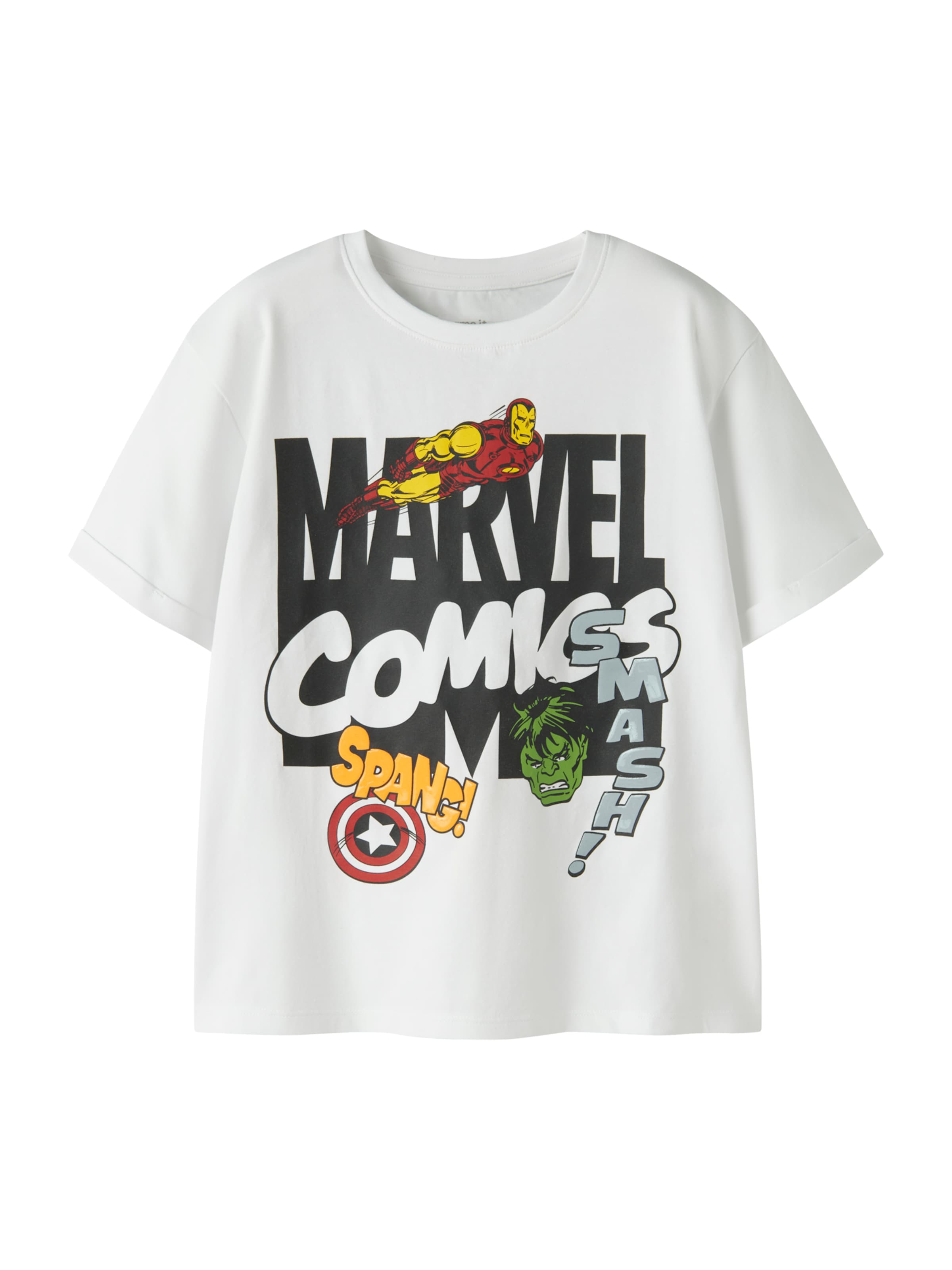 NAME IT Футболка 'NKMALFI MARVEL' в Белый: спереди