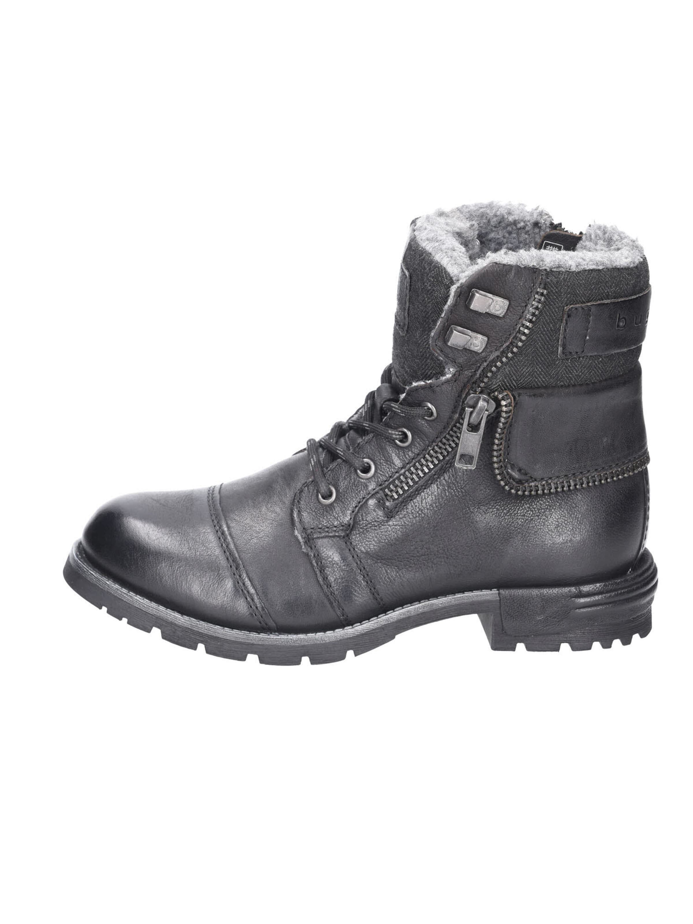 bugatti Lace-Up Boots in Silver