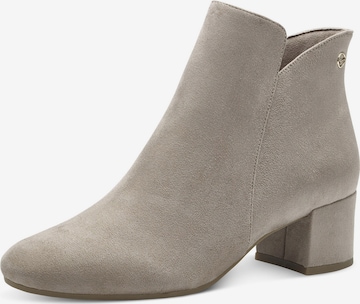 TAMARIS Booties in Grey: front