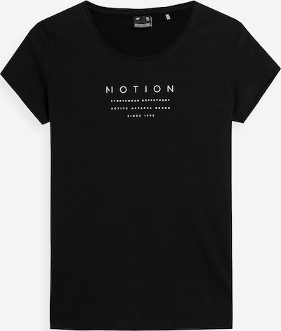 4F Tehnička sportska majica u crna / bijela, Pregled proizvoda