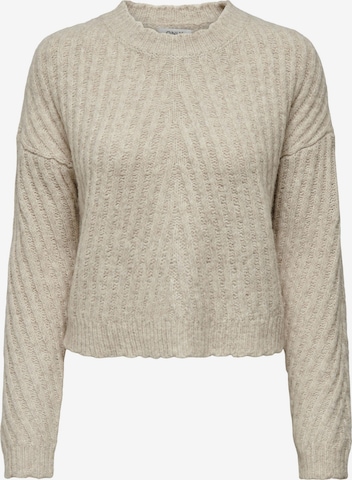 ONLY Sweater 'NEW' in Grey: front