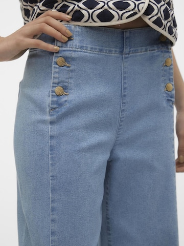 VERO MODA Wide leg Jeans 'KAYLA' in Blauw