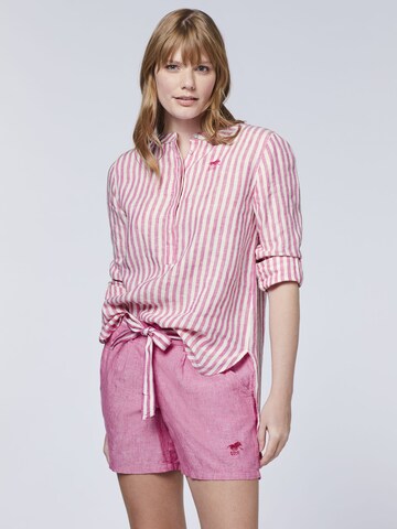 Polo Sylt Blouse in Pink: front