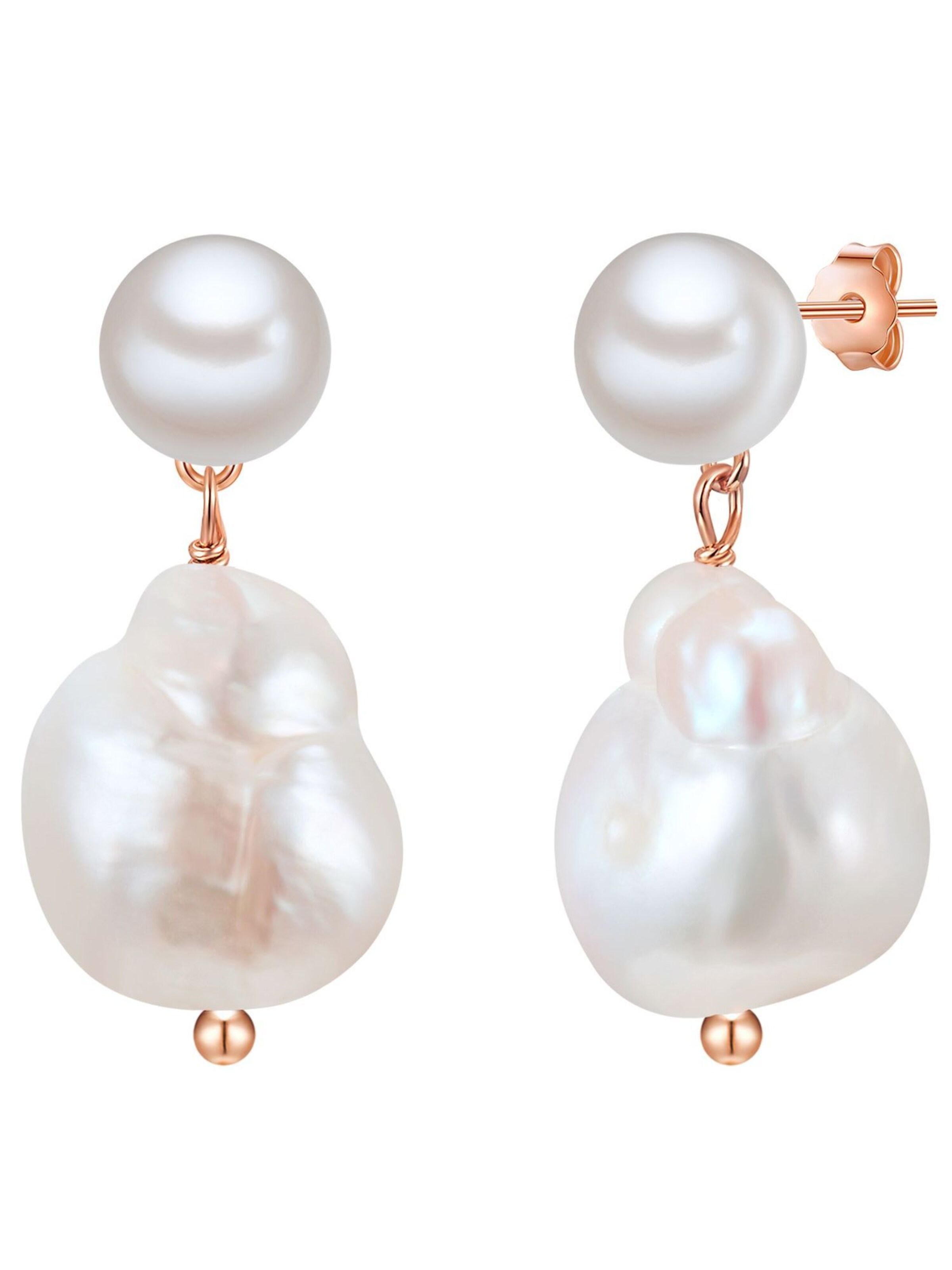 Glanzstücke München Ohrringe in Weiß: Vorderseite