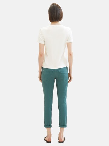 TOM TAILOR Slimfit Broek in Groen