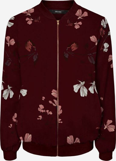 VERO MODA Bomberjacke in creme / dunkellila / rosa / altrosa / weinrot / schwarz, Produktansicht