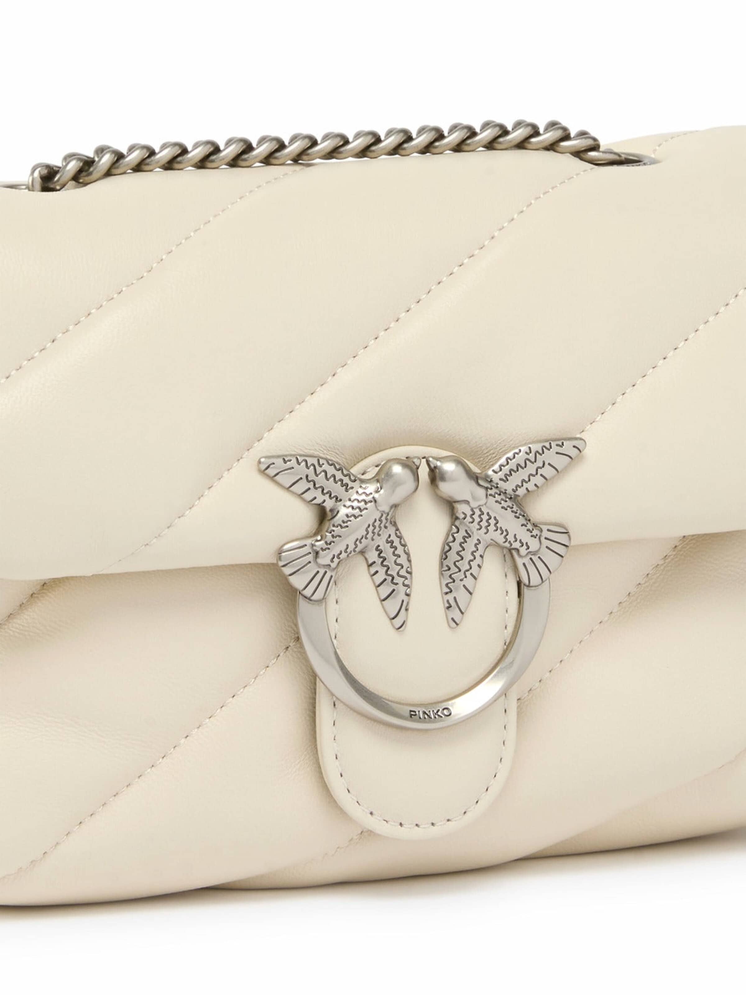 Sacs à main 'Pinko Sac Rabat Love Puff Mini Cl Sheep Nappa Blanc' PINKO en blanc