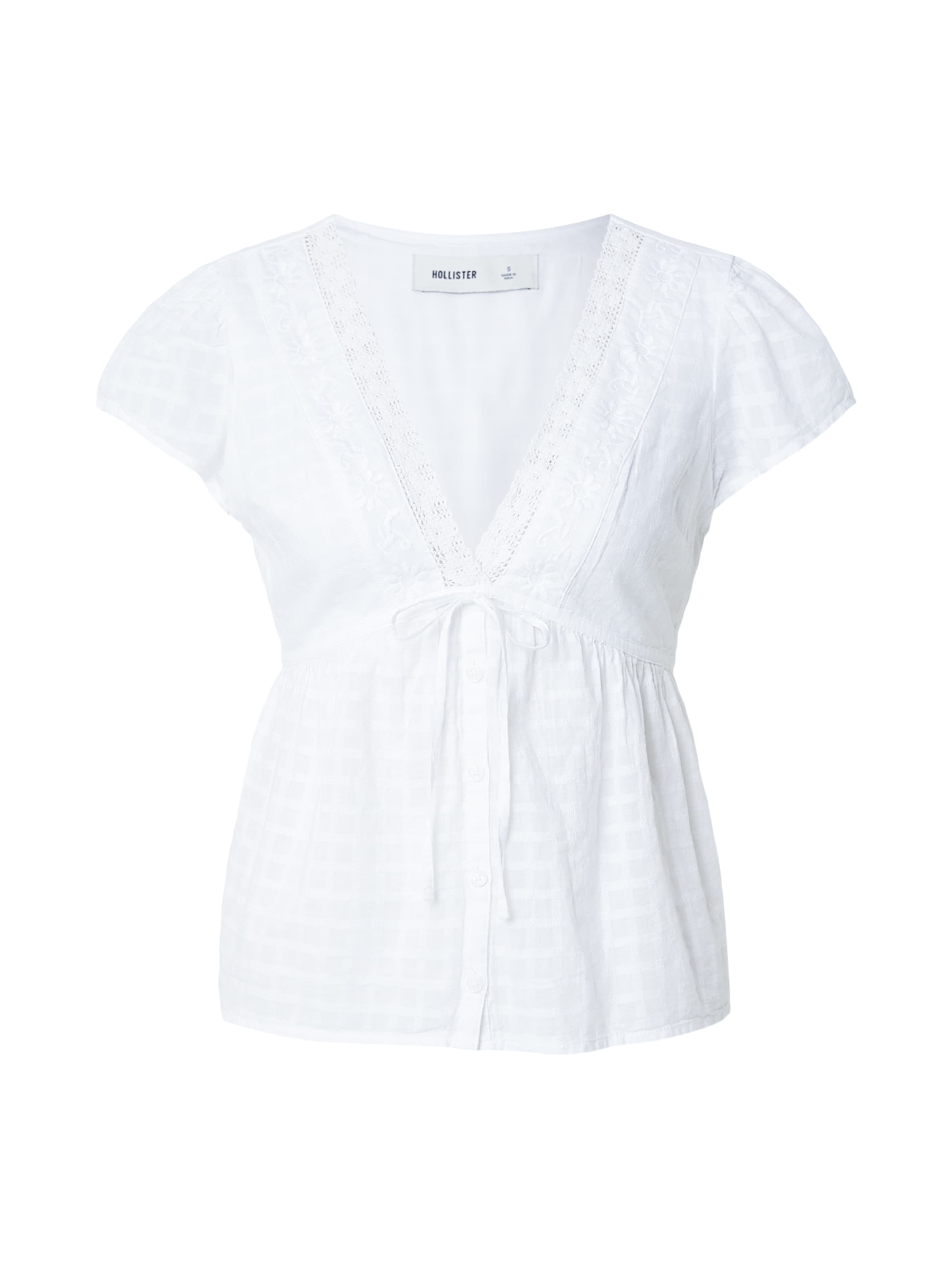 HOLLISTER Blouse in Wit: voorkant