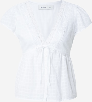HOLLISTER Pusero värissä valkoinen: etupuoli