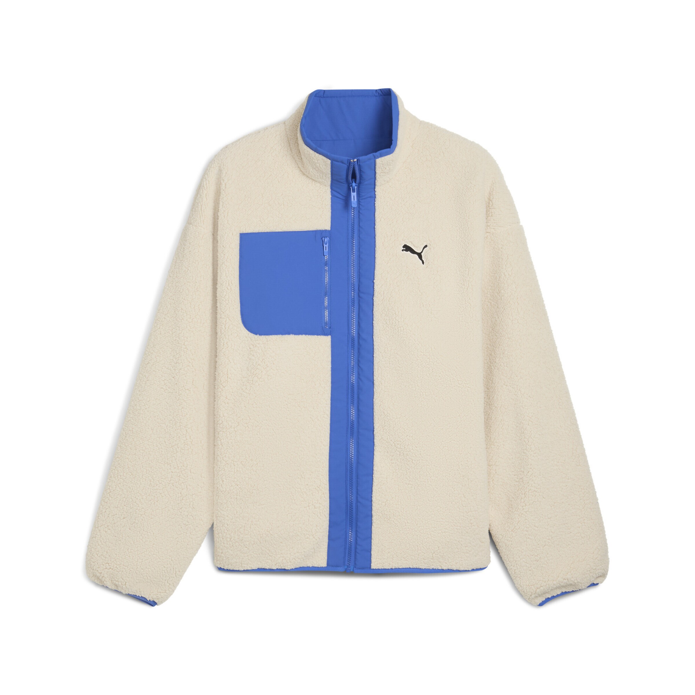 PUMA Funktionsfleecejacke in Weiß: Vorderseite