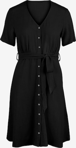 PIECES Shirt Dress 'Vinsty' in Black: front