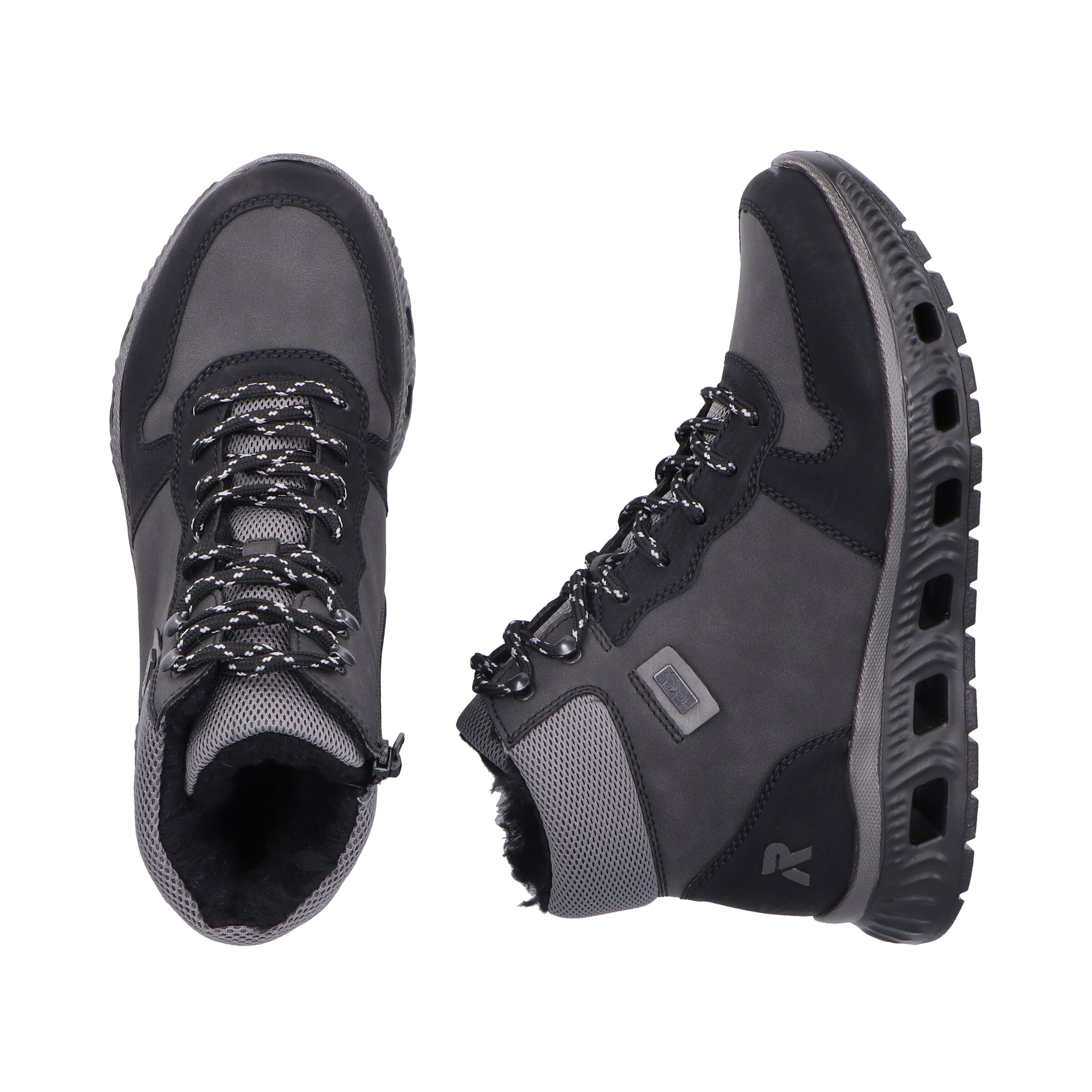 Rieker Schnürstiefelette in Grau