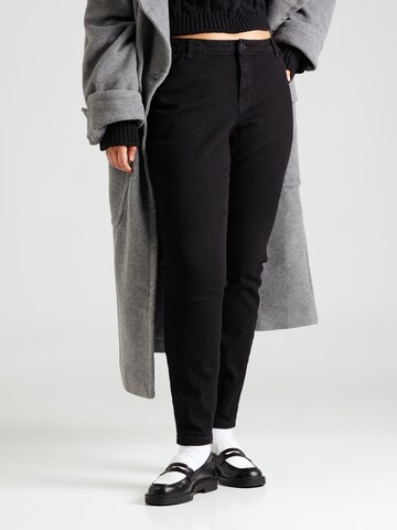 Vero Moda Curve - Slimfit Vaquero 'Rudy' en negro: frente