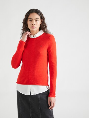 TOMMY HILFIGER Sweter w kolorze czerwony: przód