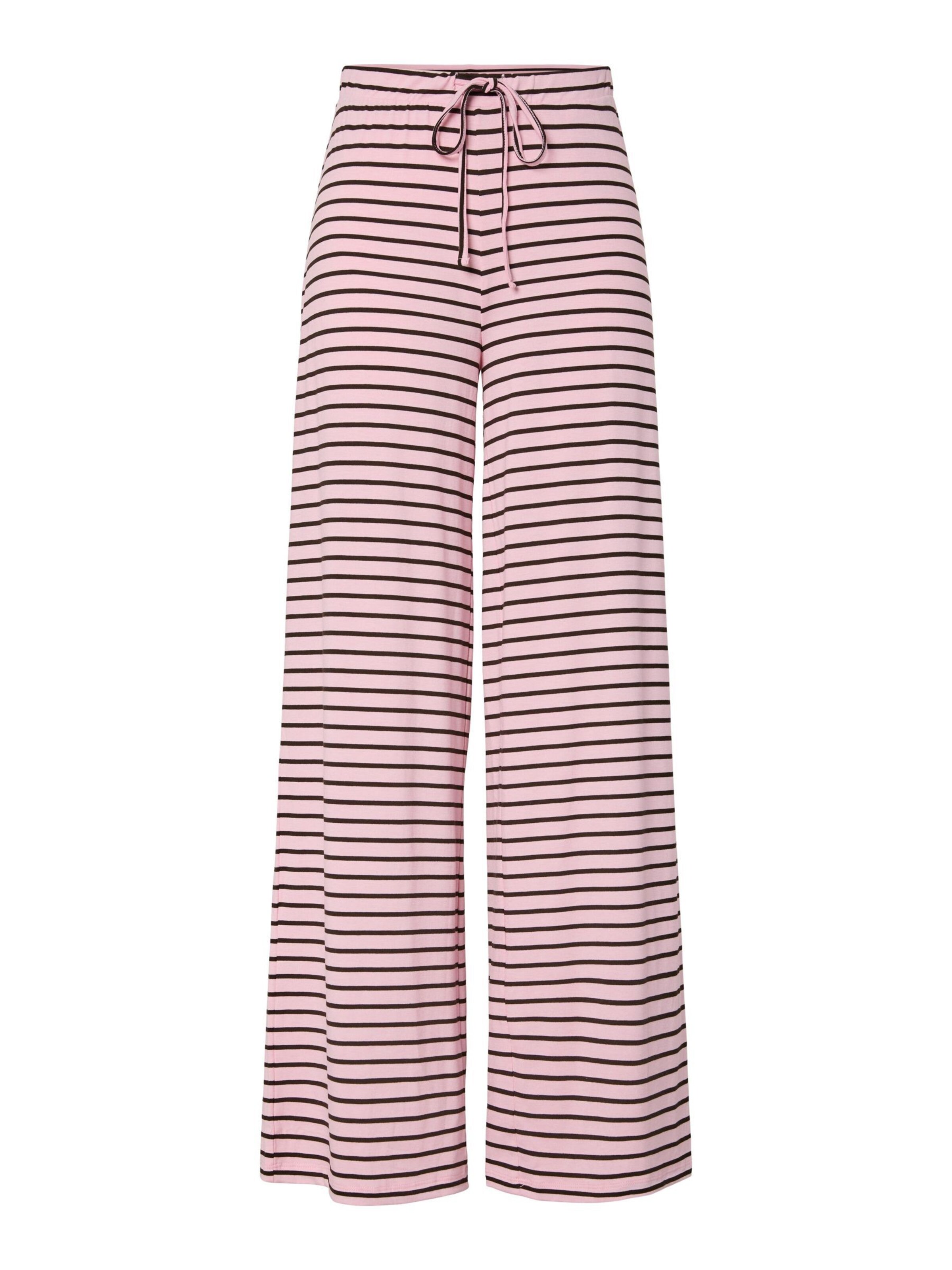 Pantalon PIECES en rose : devant