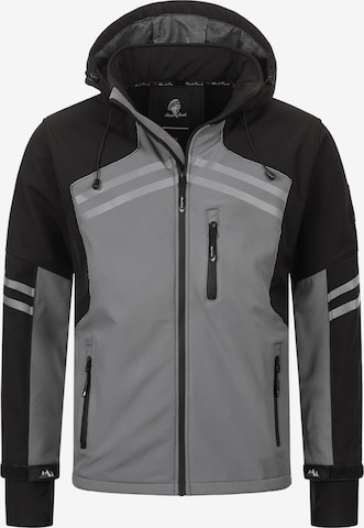 Rock Creek Funktionsjacke in Grau: Vorderseite