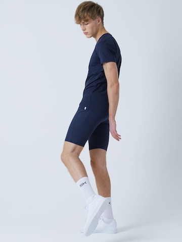 SPORTKIND Slimfit Sporthose 'Short Tights mit Taschen'‌‌‌‌‌‌‌‌‌ in Blau