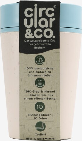 Circular&co Thermoskan in Blauw: voorkant