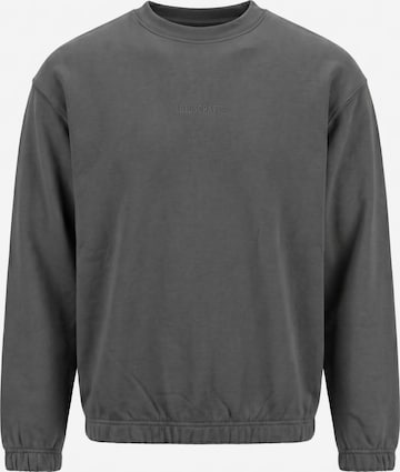 LOTUSCRAFTS Sportsweatshirt 'FEND' in Grau: Vorderseite