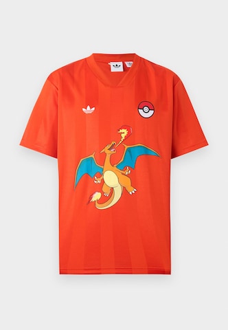 ADIDAS ORIGINALS Tričko 'POKE' - Oranžová: predná strana