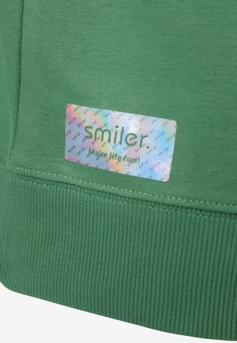 Sweat-shirt 'Happy' smiler. en vert