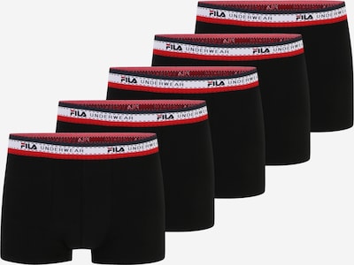 FILA Boxers en bleu nuit / rouge rouille / noir / blanc, Vue avec produit